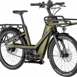 Bergamont E-Cargoville Bakery Elite E- Vélo Lastenroue Matt Olive Vert Mod. 2022