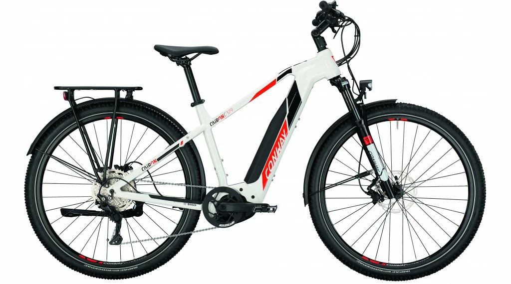 Conway Cairon C 329 29" VTT Vélo électrique L Blanc/rouge Noir Mod. 2021 1 Conway Cairon C 329 29" VTT Vélo électrique L Blanc/rouge Noir Mod. 2021