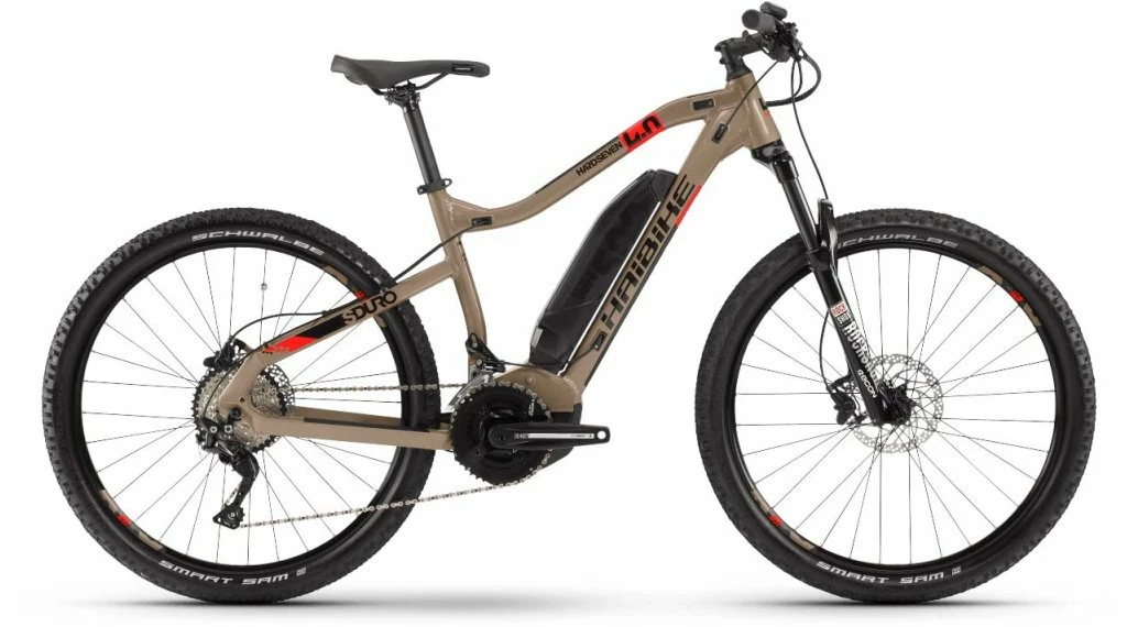 Haibike SDURO HardSeven 4.0 27.5" VTT Vélo électrique, S Sable/rouge/noir Mod. 2020 1 Haibike SDURO HardSeven 4.0 27.5" VTT Vélo électrique, S Sable/rouge/noir Mod. 2020