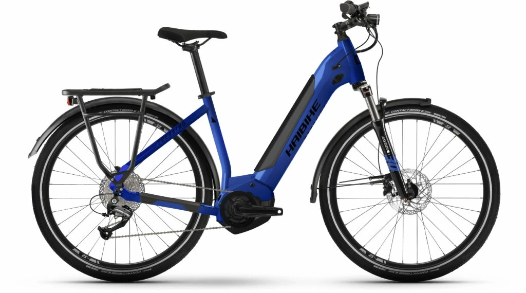 Haibike Trekking 4 Low Mat Bleu/noir Mod. 2023 1 Haibike Trekking 4 Low Mat Bleu/noir Mod. 2023