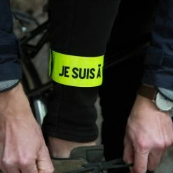 Brassard Réfléchissant Vélo - JE SUIS À VÉLO -Vélos électriques Soldes brassard reflechissant je suis a velo 2