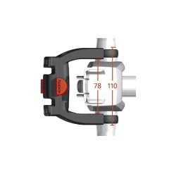 Fixation Panier Pour Vélo électrique - KLICKfix -Vélos électriques Soldes fixation guidon pour panier klickfix largeur 78mm 3